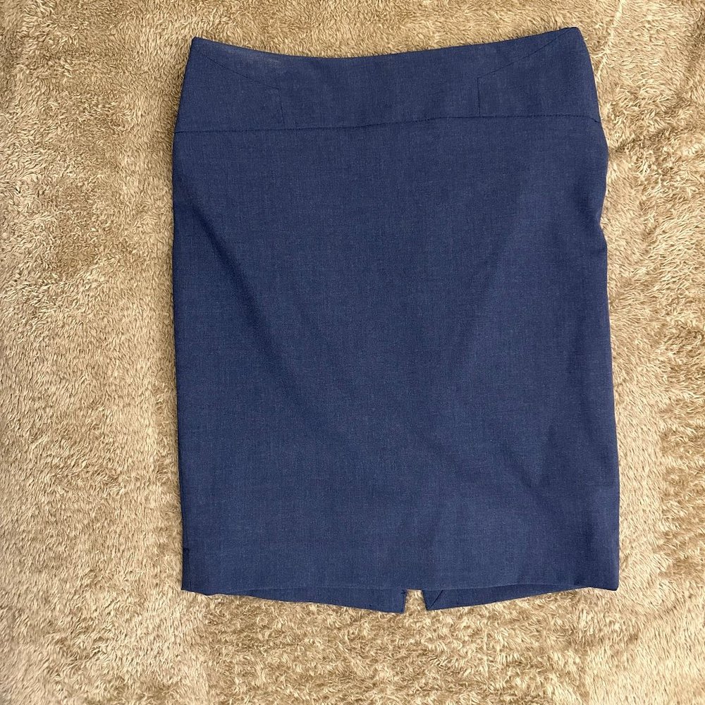 Navy Blue Pencil Skirt, Size 2, The Limited